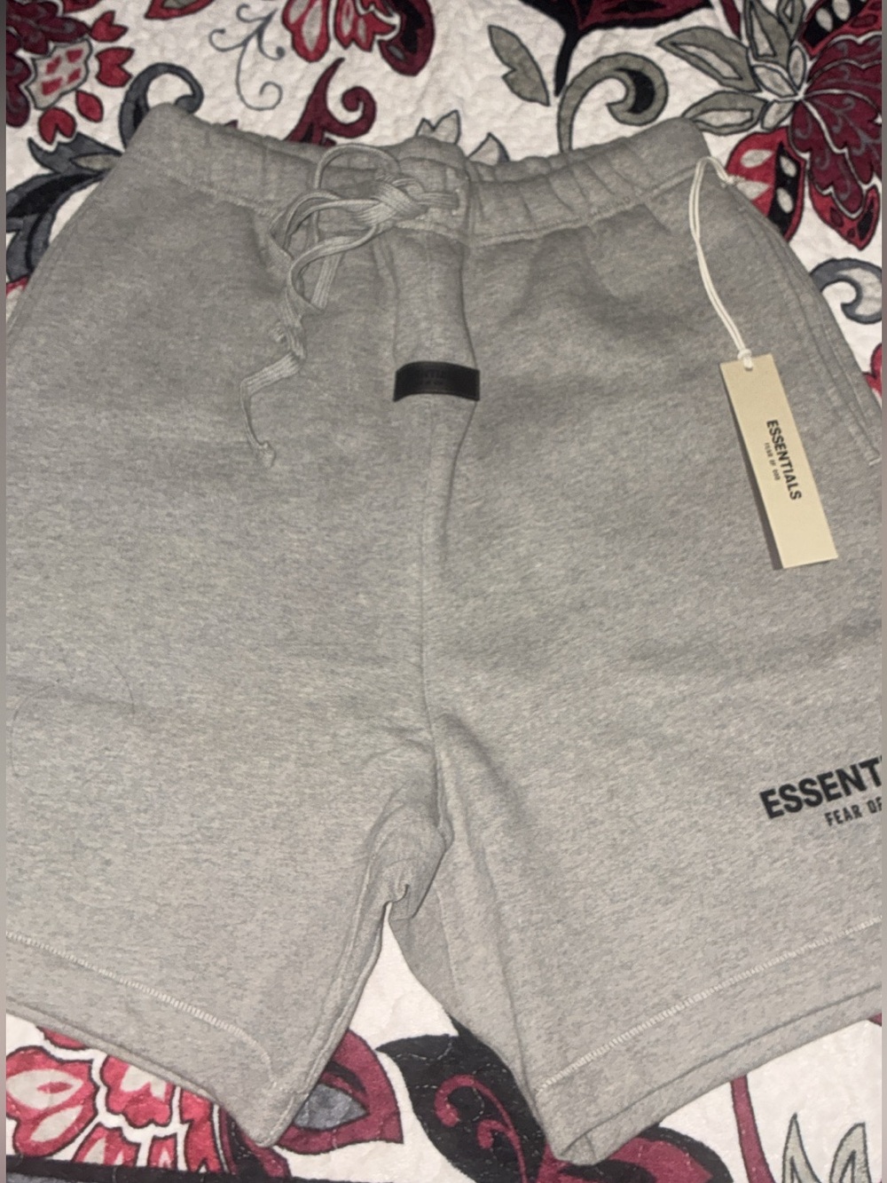 ESSENTIALS Kids' dark Gray Drawstring  Shorts